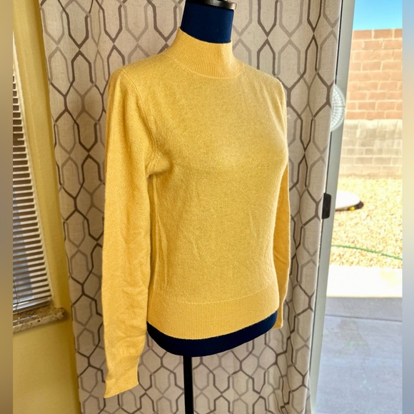 NEW! White + Warren Essential Sundial Cashmere Shrunken Mockneck Sweater - Picture 6 of 16